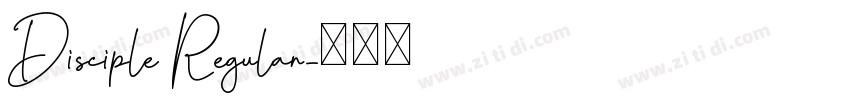 Disciple Regular字体转换
